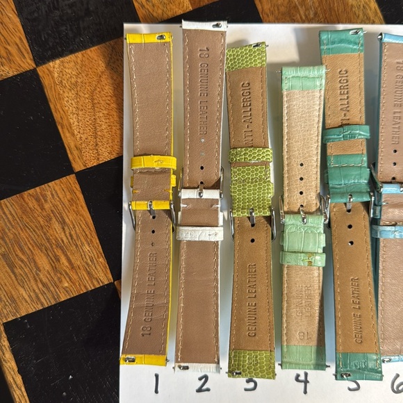 Genuine Leather Croc Watch Band Strap 18mm - Picture 7 of 9